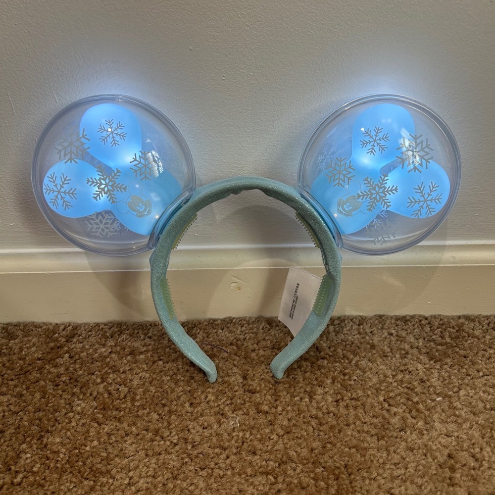 Disney Blue Snowflake Light-Up Ears